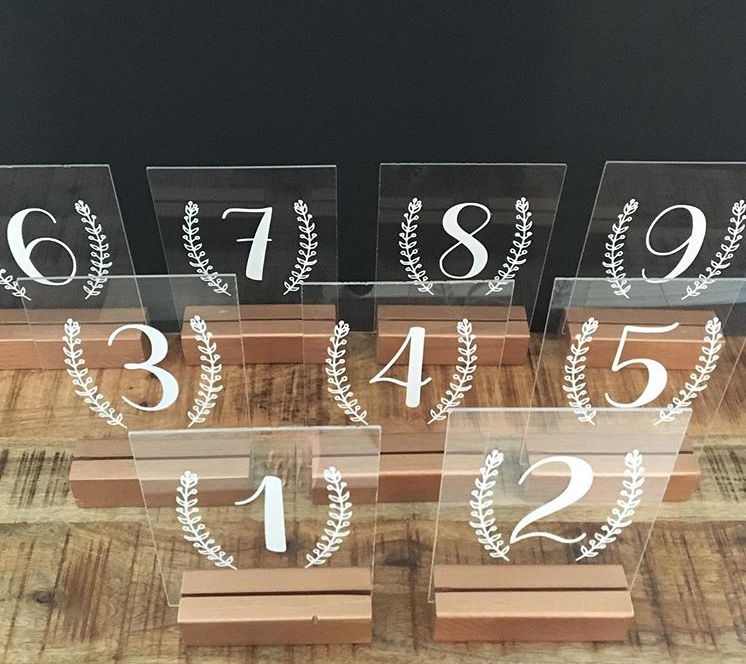 table numbers